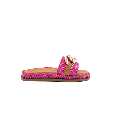 Nancy - Fucsia | Sandali in Rafia