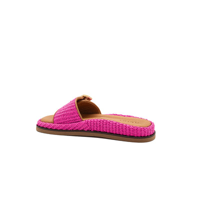 Nina - Fucsia | Sandalias en Rafia