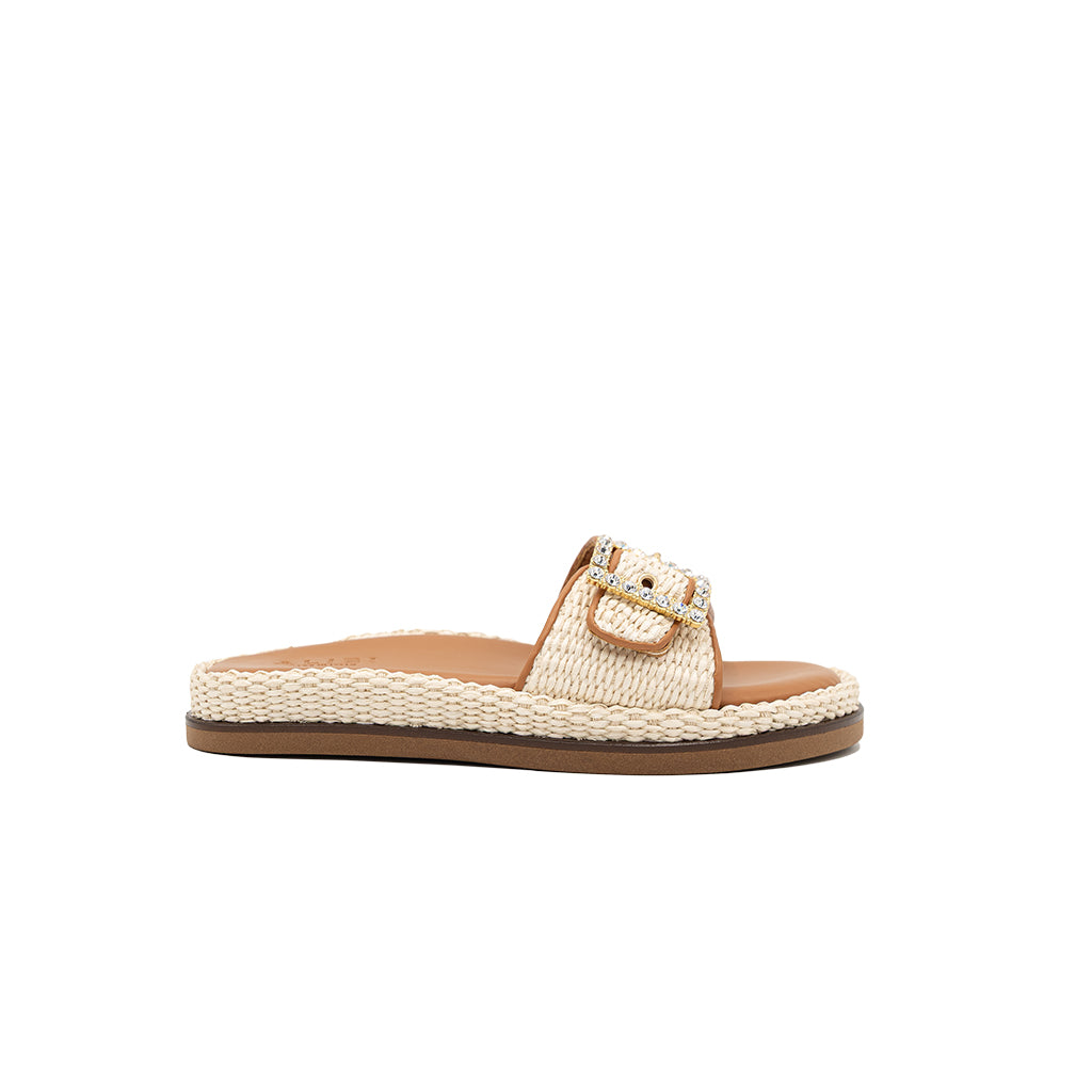 Nina - Pearl | Sandalias en Rafia