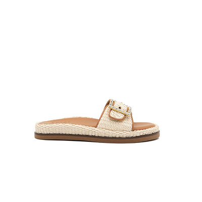 Nina - Pearl | Sandalias en Rafia