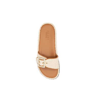 Nina - Pearl | Sandalias en Rafia