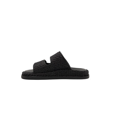 Penny - Noir | Sandales en raphia