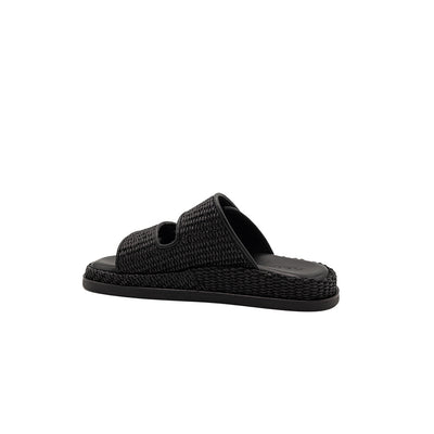 Penny - Noir | Sandales en raphia