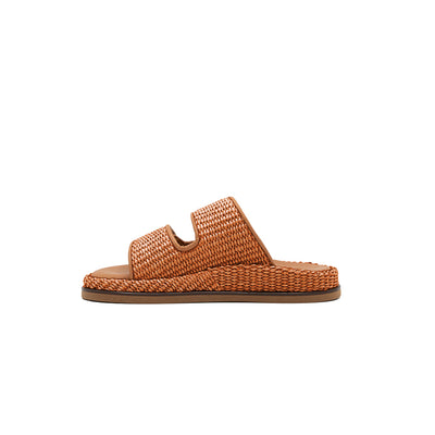 Penny - Brique | Sandales en raphia