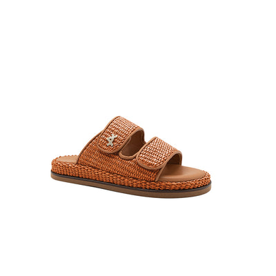 Penny - Brique | Sandales en raphia