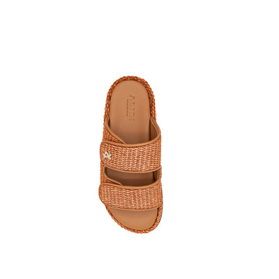 Penny - Brique | Sandales en raphia