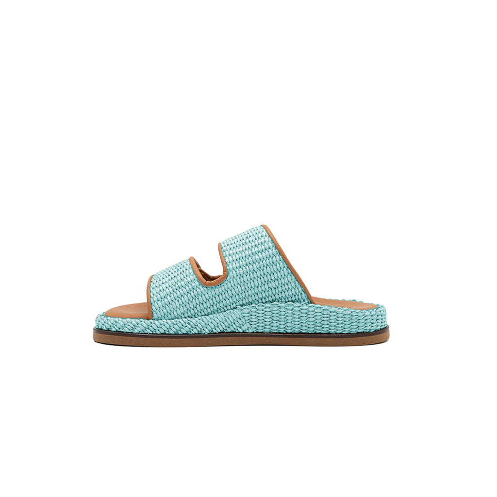 Penny - Marine | Sandales en raphia