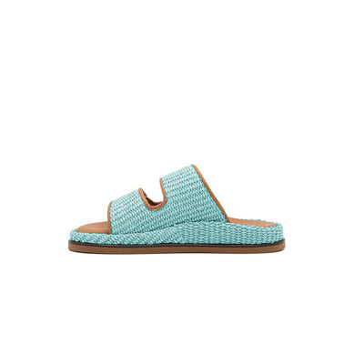 Penny - Marine | Sandales en raphia