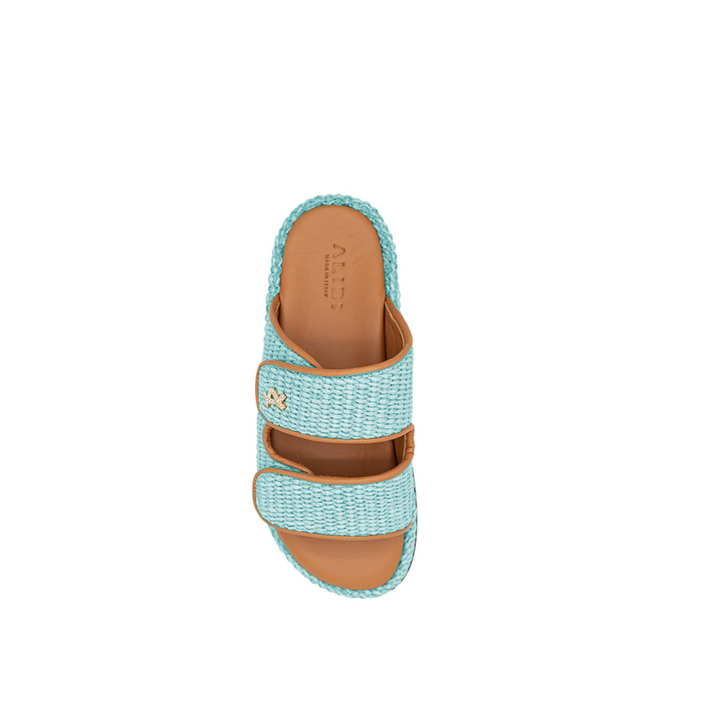 Penny - Marine | Sandales en raphia