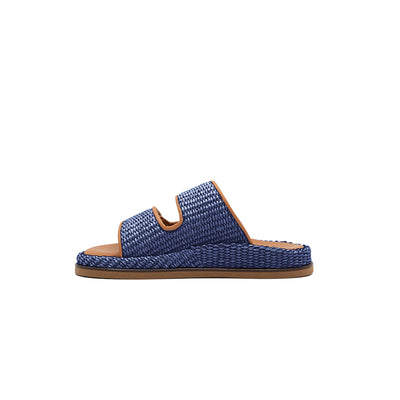 Penny - Marine | Sandales en raphia