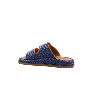 Penny - Marine | Sandales en raphia
