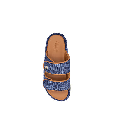 Penny - Marine | Sandales en raphia