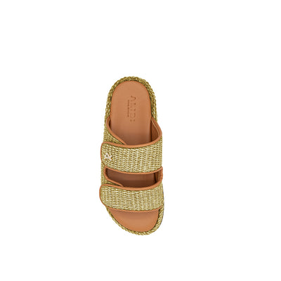 Penny - Olives | Sandales en raphia
