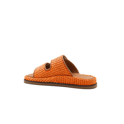 Penny - Orange | Sandales en raphia