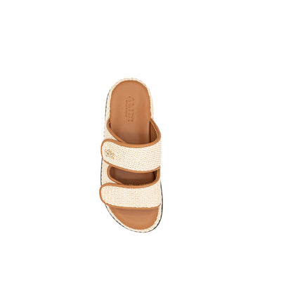 Penny - Perle | Sandales en raphia