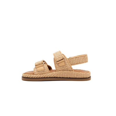 Vera - Beige | Sandalias en Rafia
