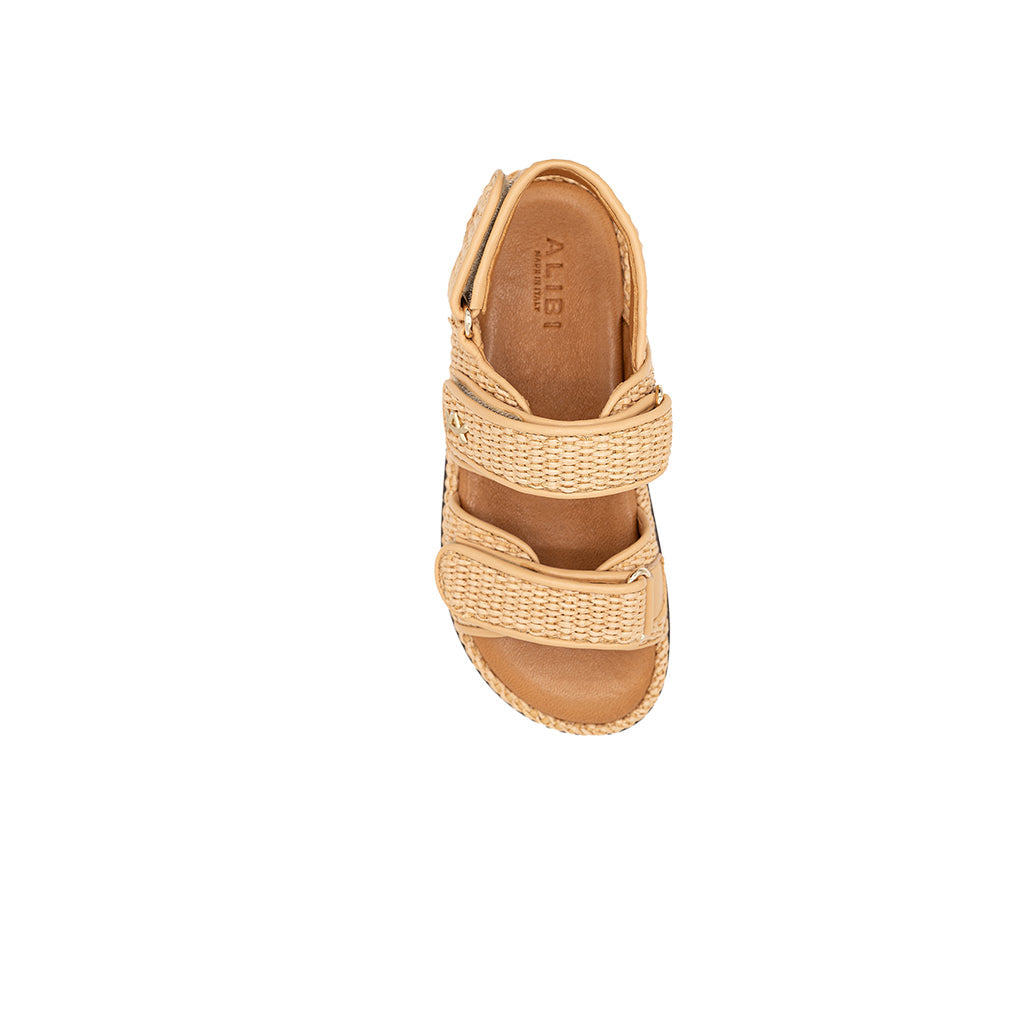 Vera - Beige | Sandalias en Rafia