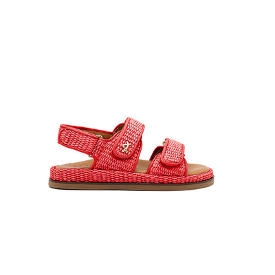 Vera - Coral | Sandali in Rafia