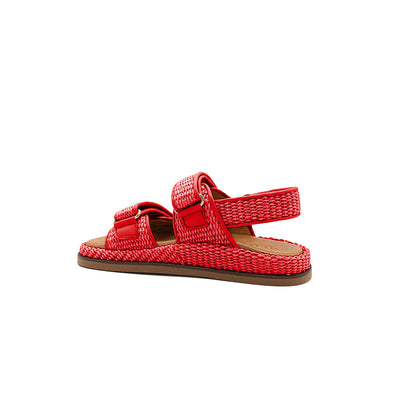 Vera - Coral | Sandali in Rafia