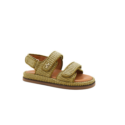 Vera - Olive | Sandali in Rafia