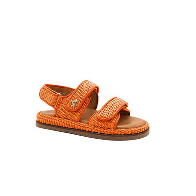 Vera - Orange | Sandali in Rafia
