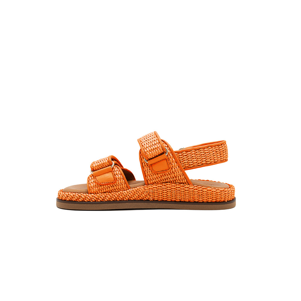 Vera - Orange | Sandali in Rafia