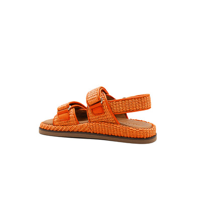 Vera - Orange | Sandali in Rafia