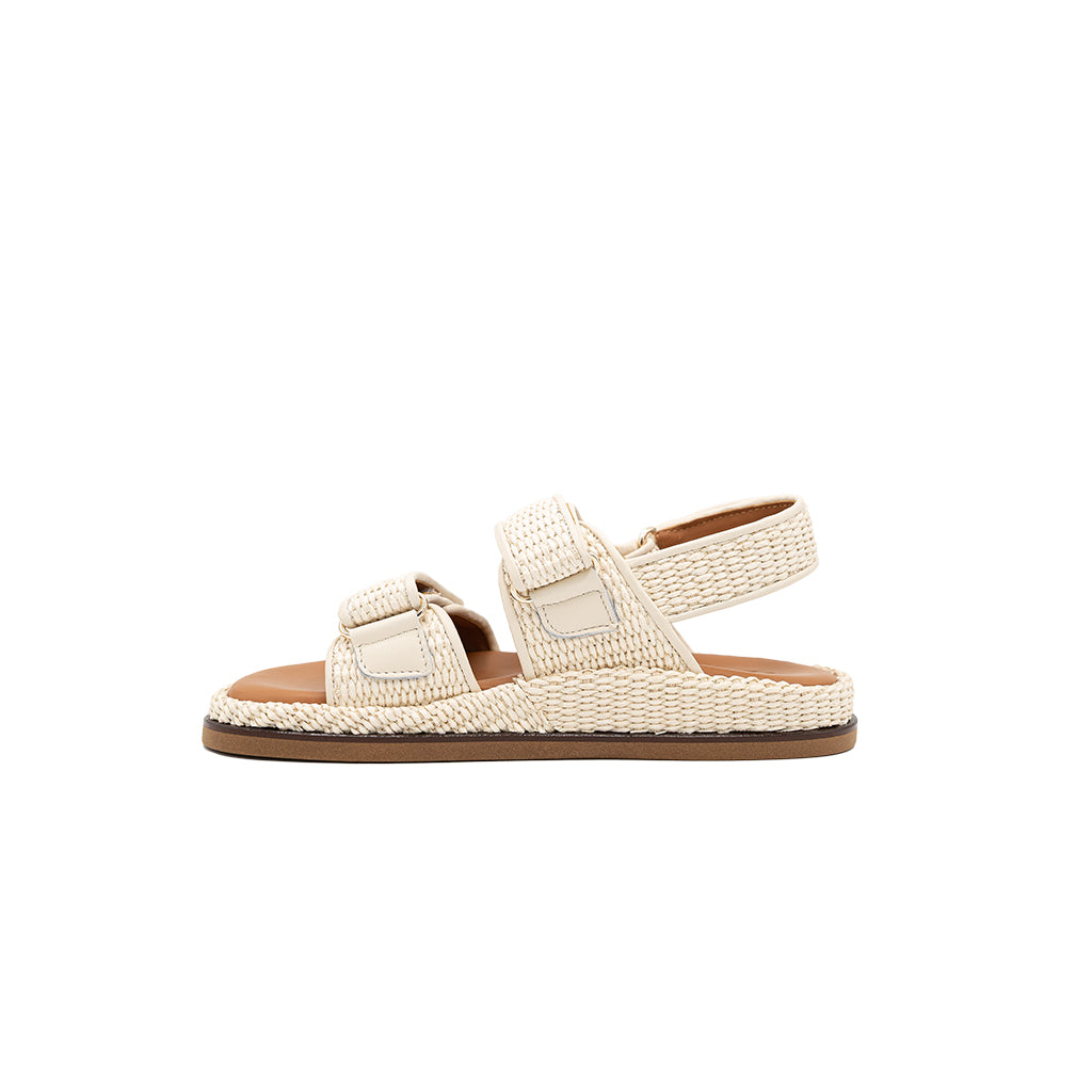 Vera - Pearl | Sandalias en Rafia