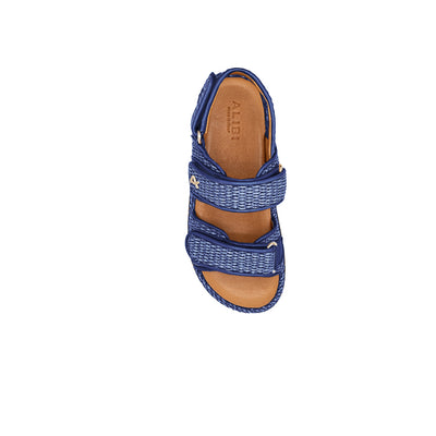 Vera - Navy | Raffia sandals