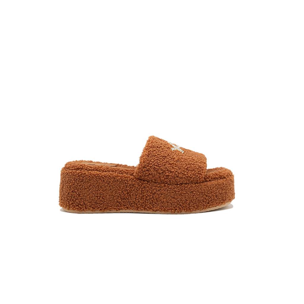 Anthea - Brick | Sandali in Teddy