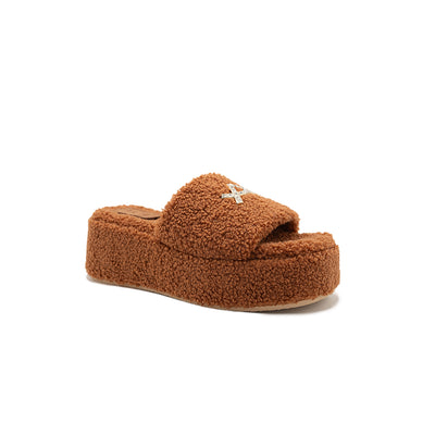 Anthea - Brick | Sandali in Teddy