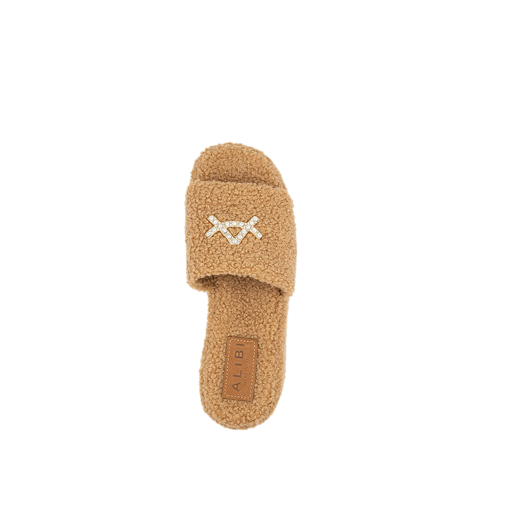 Anthea - Camel | Sandali in Teddy