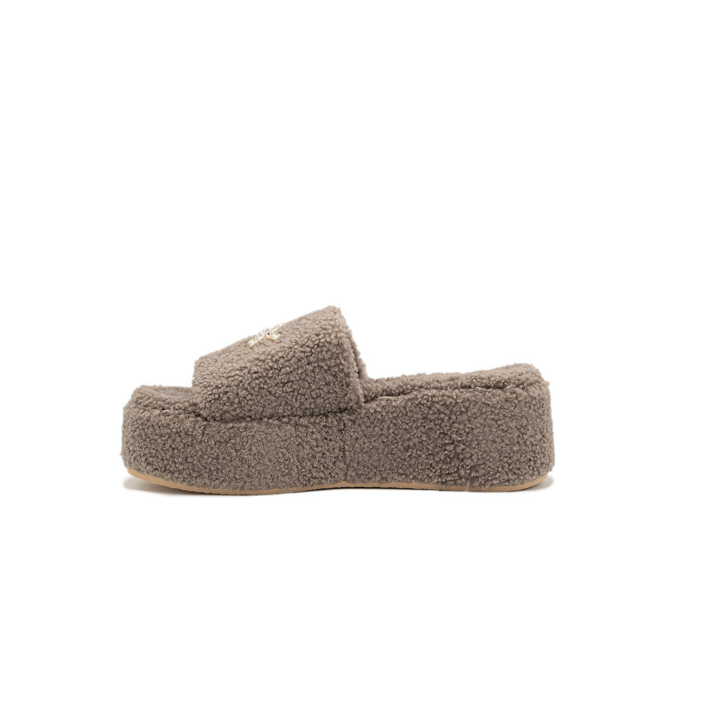 Anthea - Grey | Sandali in Teddy