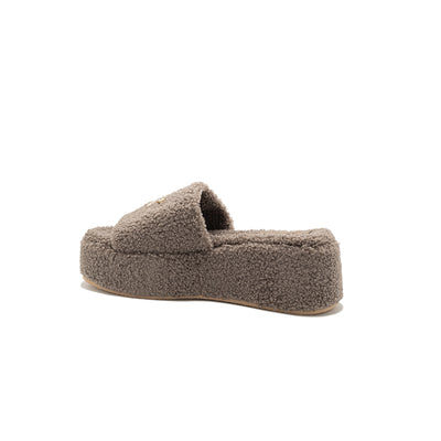 Anthea - Grey | Sandali in Teddy