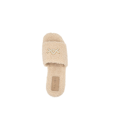 Anthea - Ivory | Sandali in Teddy