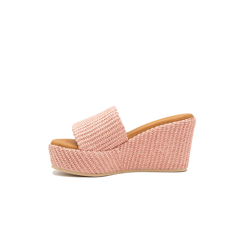 Daphne - Pink | Zeppe in Rafia