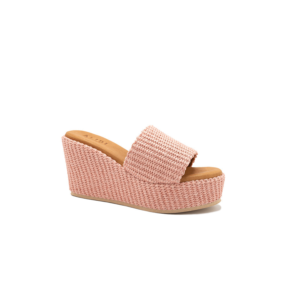 Daphne - Pink | Zeppe in Rafia