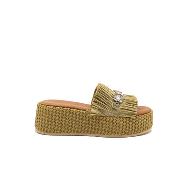 Olympia | Raffia Wedges