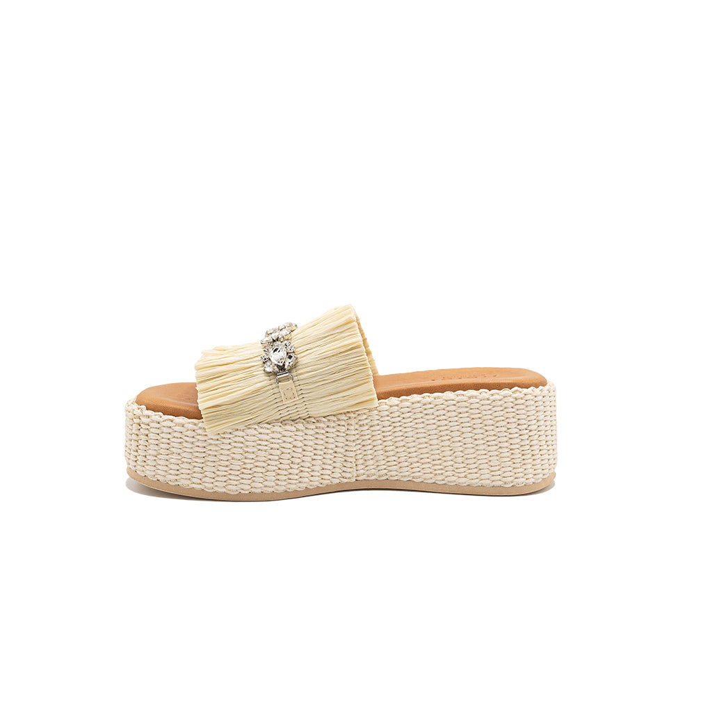 Olympia | Raffia Wedges