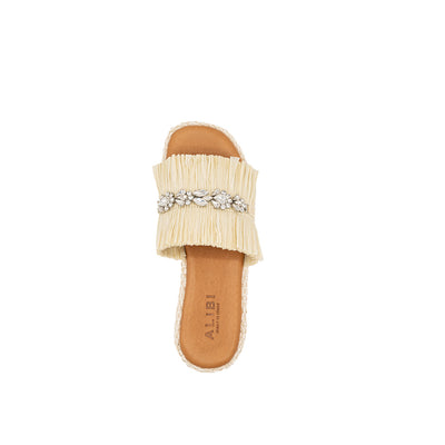 Olympia - Pearl | Sandalias con Cuña de Rafia