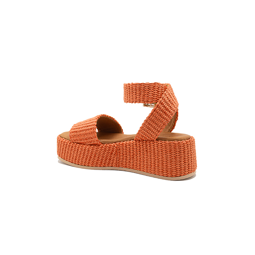 Terry | Sandalias con Cuña de Rafia