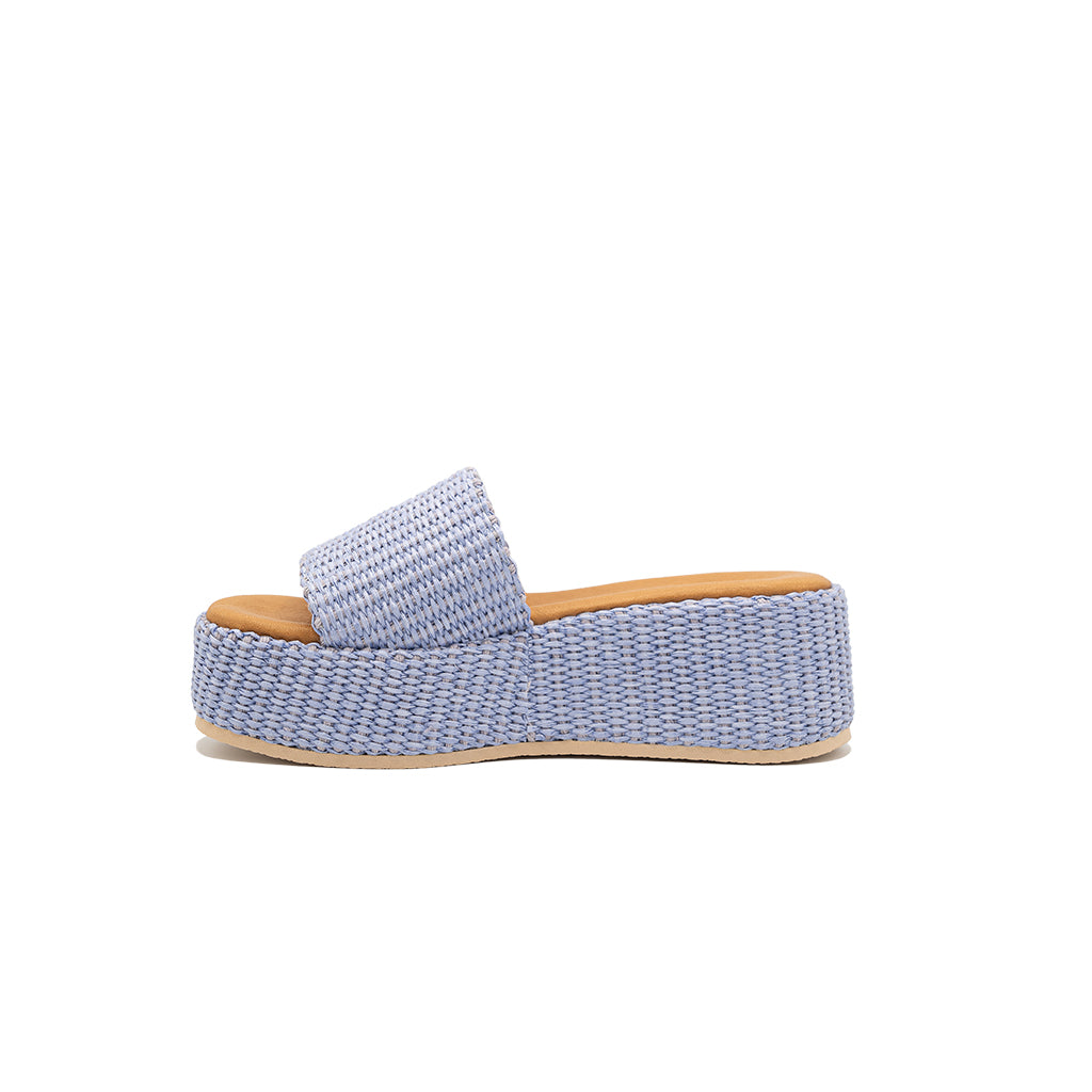 Thea | Sandalias con Cuña de Rafia