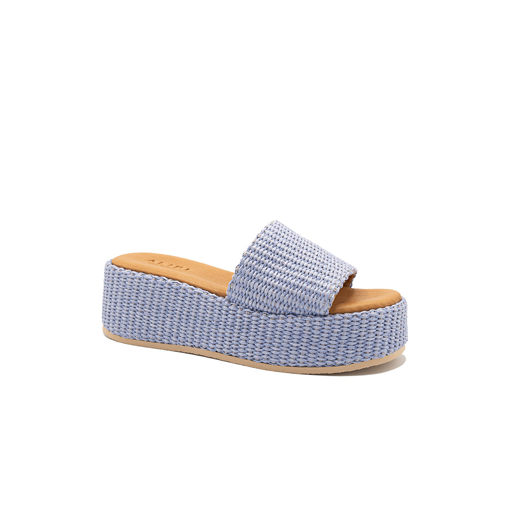 Thea | Sandalias con Cuña de Rafia