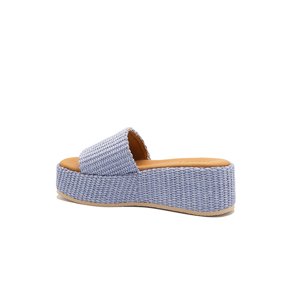 Thea | Sandalias con Cuña de Rafia