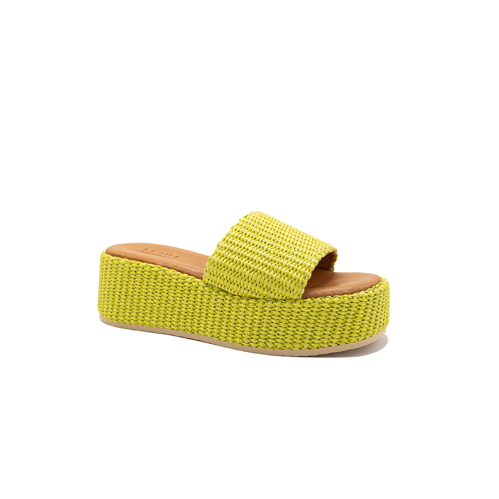 Thea | Sandalias con Cuña de Rafia