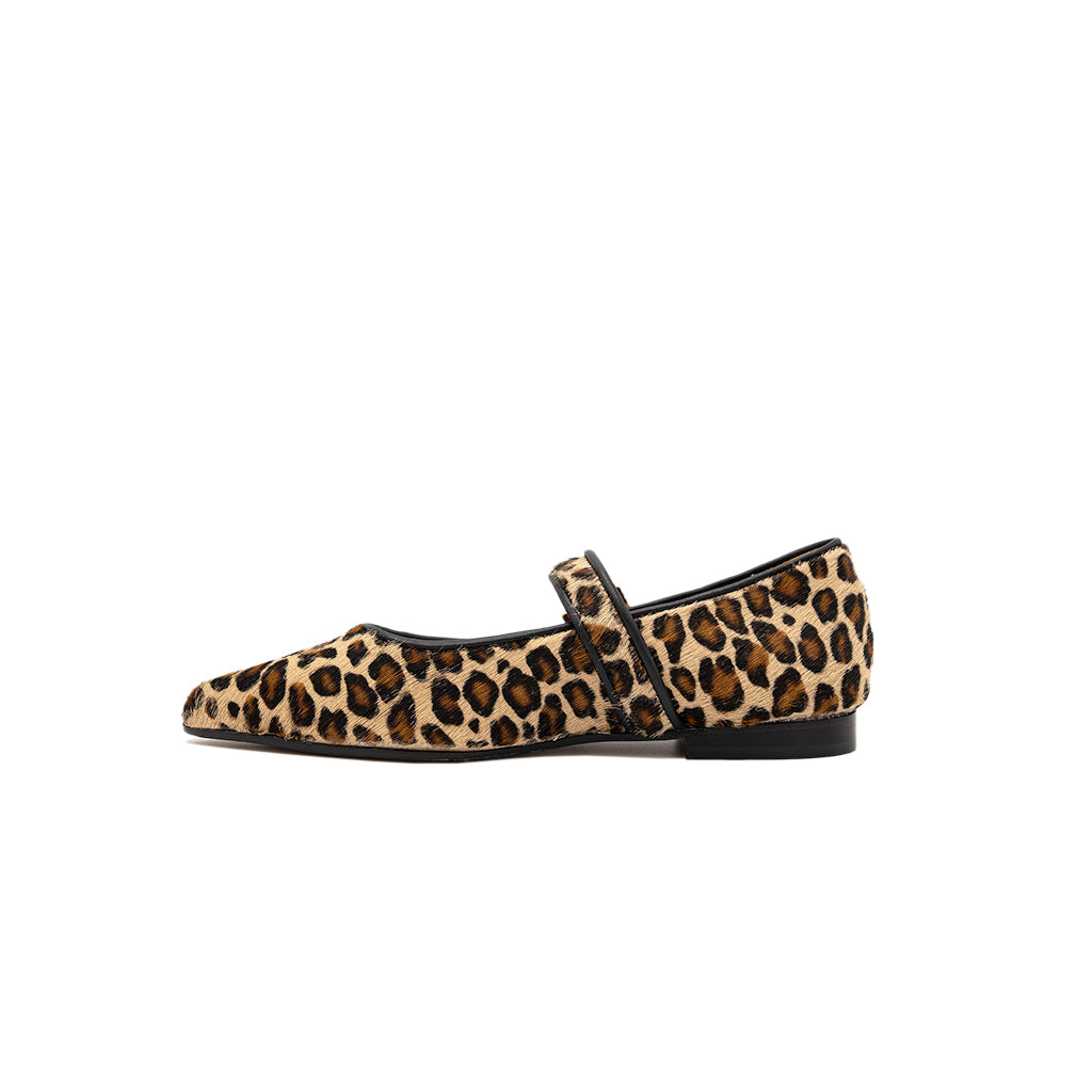 JOLIE - Women's Ballerinas in Leopard Calf Hair | ALIBI