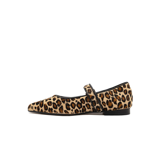 JOLIE - Women's Ballerinas in Leopard Calf Hair | ALIBI