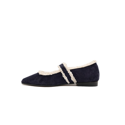 Jolie - Navy | Ballerine in Pelle Scamosciata