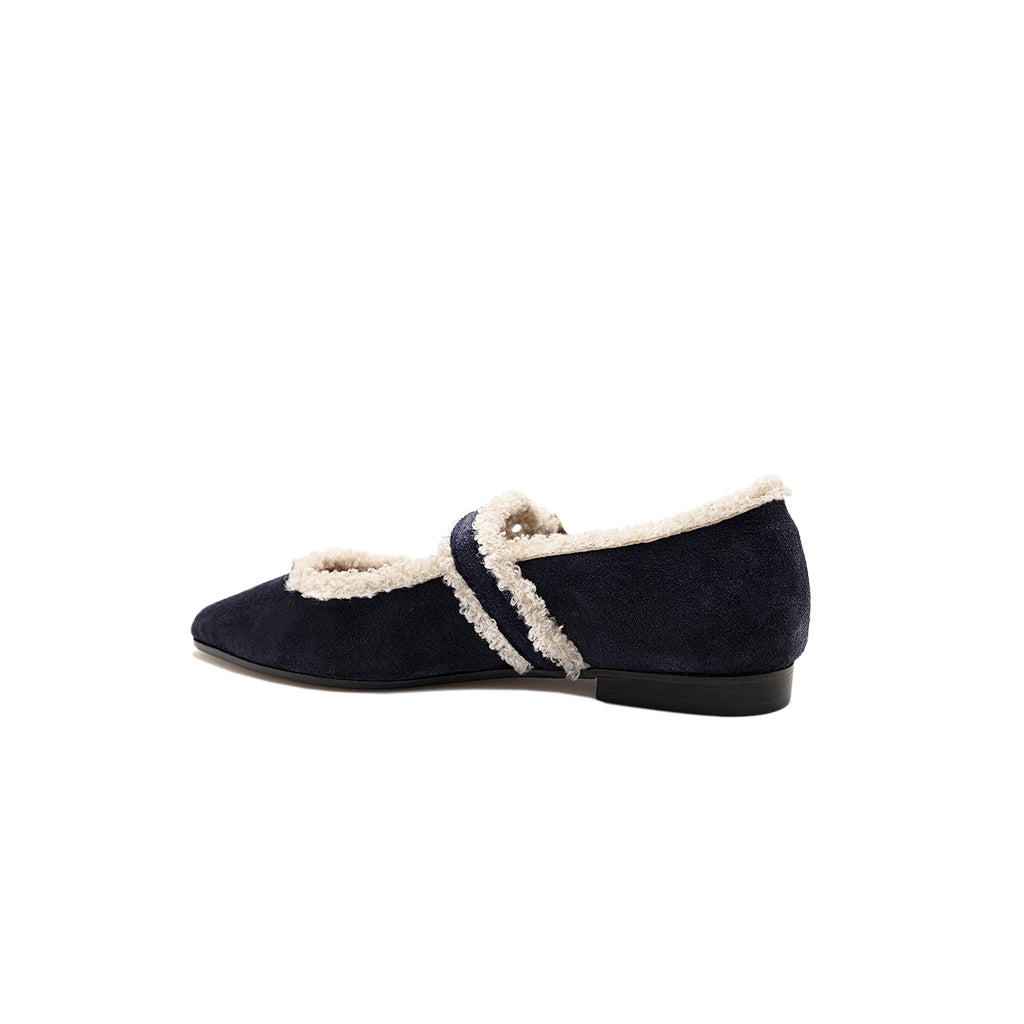 Jolie - Navy | Ballerine in Pelle Scamosciata