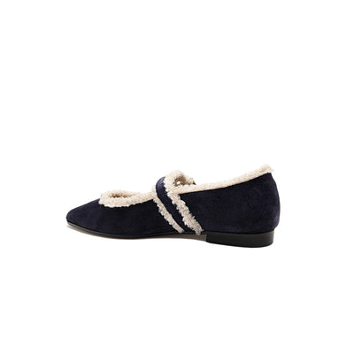Jolie - Navy | Ballerine in Pelle Scamosciata